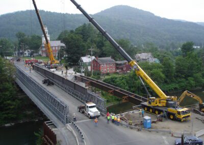 Setting Double Bridge Girder-Lime Kiln Bridge