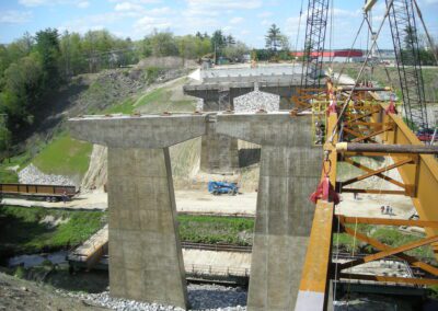 Setting a pair of girders - Manchester, NH
