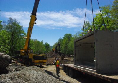 Setting Box Culverts in Westfield, VT