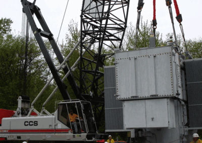 Replacing 210,000 lb Electrical Transformer - Centennial Field, VT