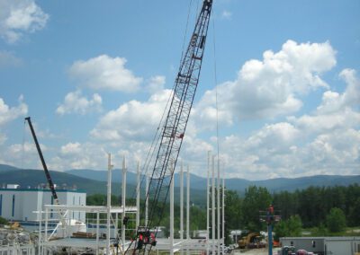 Setting Steel at Omya Dewatering-Florence, VT