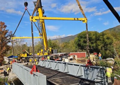 Bridge replacement on the rail trail in Dorset
