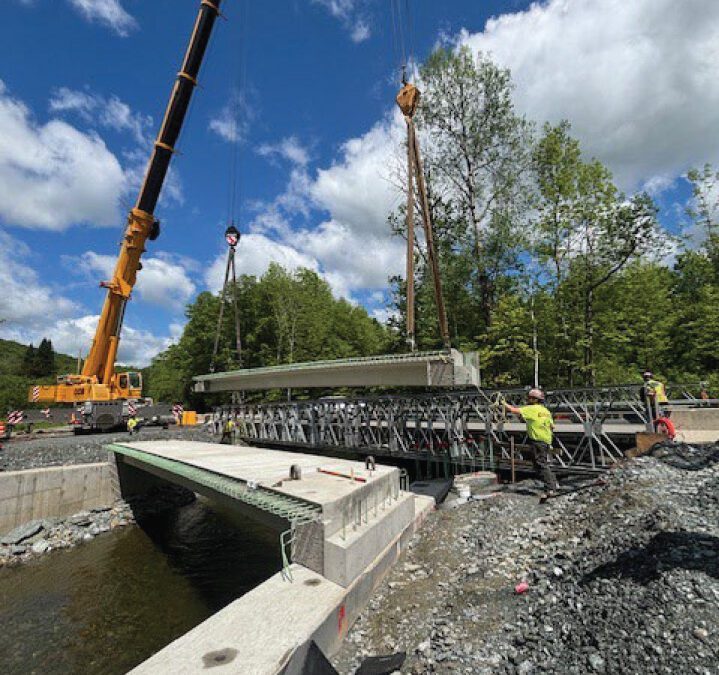 CCS Constructors employees working on Stowe Bridges BR#48