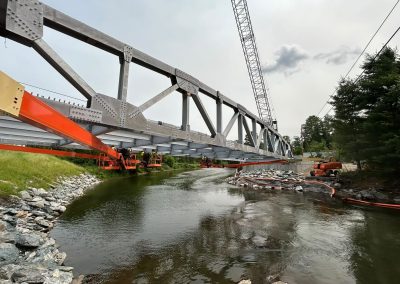 CCS Constructors working on the School Street Bridge Construction in Wolcott