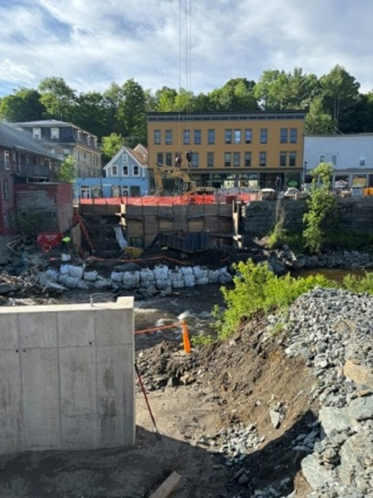 Repairing a bridge in Hardwick VT
